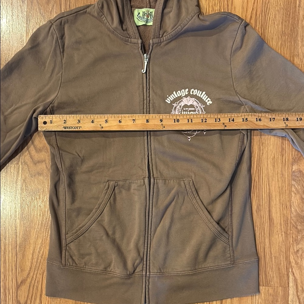 Vintage Juicy Couture Hoodie Sweathirt Jacket Size Large - Picture 4 of 6